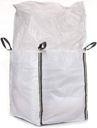MULTISAC 80/R. 2 Big Bag 90x90x100 cms. Camisa + Fondo Plano. FIBC 1000 KG Ideal para la gestión de escombros, transporte de tierra, árido, etc. (2)