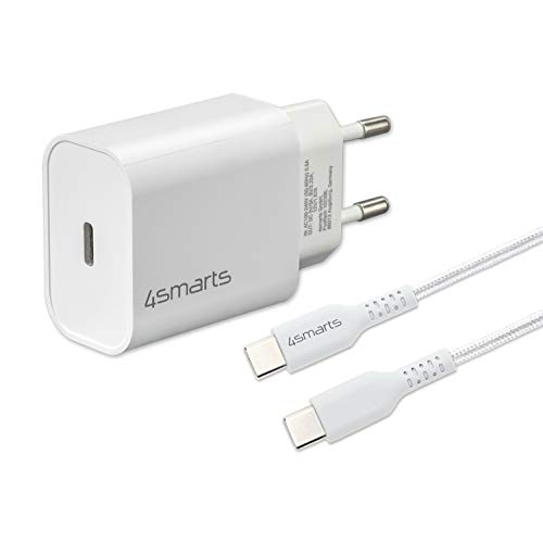 Chargeur rapide de portables 4smarts 20W compact avec câble pour le bureau