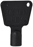 A1SONIC® Gas Meter Box Key Triangular Gas Electric Utility Meter Box Key Black Plastic Key (ONE)