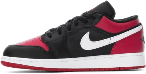 NIKE - Air Jordan 1 Low GS - 553560066 - El Color: Rojos-Negros - Talla: 38.5 EU