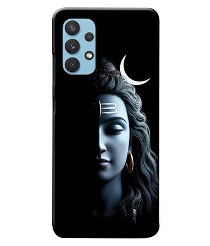 Image of Lord Shiva Half Face Printed Hard Back Case Cover Compatible for Samsung Galaxy A33 5G / SM-A336EP, Samsung A33 5G (Multicolor) - D1668