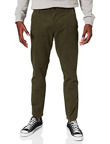 Tommy Jeans Herren TJM Scanton Chino Pant Hose, Dark Olive, W27 / L36