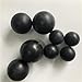 Black Solid Rubber Ball Dia 20mm to 75mm Bouncy Balls Round Spheres for Training Exercise Mining Machinery Industry Vibrating Screen(22mm(20pcs))