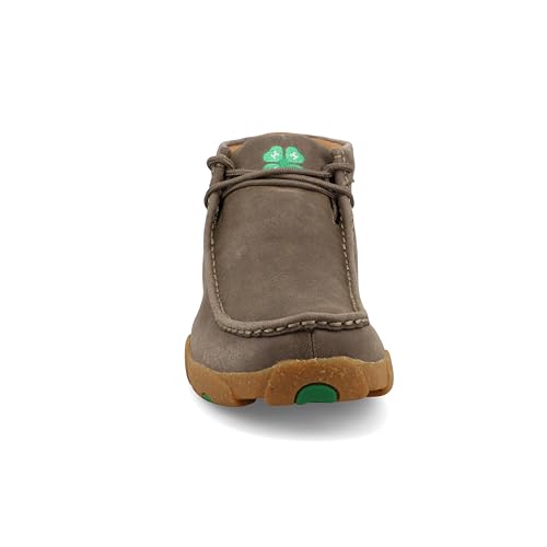 Image of Twisted X Men's Chukka Driving Moc, Moc Toe, Deep Taupe & Kelly Green, 11.5 M
