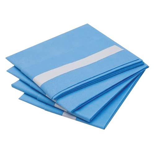 Dealmed Fenestrated Sheets – 50 Count 3-Ply Poly-Lined Drape Sheets with 3" Fenestration, White Material, Perfect for Hospitals, Medical Facilities, and Physicians’ Offices, 18" x 26"