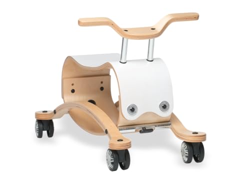 Wishbone 5008 - Schaukeltier und Rutschmobil, Flip 2 in 1, weiß