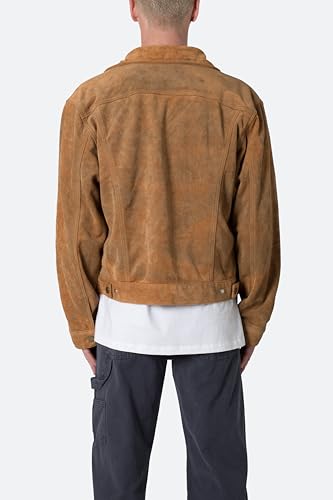 Image of mnml Men's Mnml Men's Suede Trucker Jacket