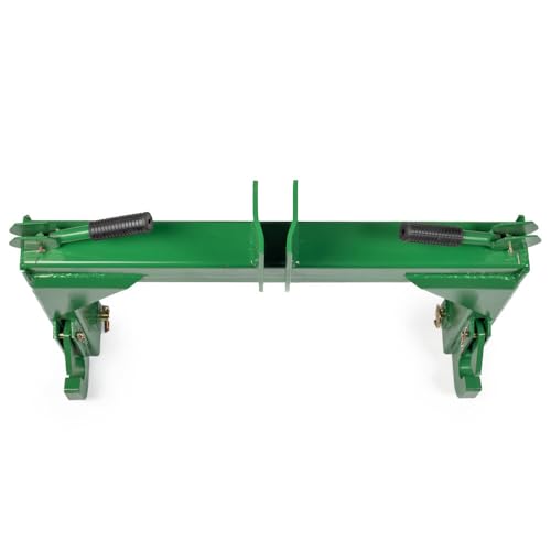 Titan Attachments Green 3 Point Quick Hitch Adaptor to Category 1 Tractors, 3000 LB Lifting Capacity, 27.5" Between Lower Arms, 14.5" - 17.5" Level Adjustment