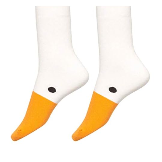 
                            planuuik Womens Funny Goose Game Crew Socks Untitled Animal Novely Puppets Cotton Hosiery
                        
