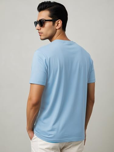 Image of ADRO Men's 100% Cotton Regular Fit T-Shirt