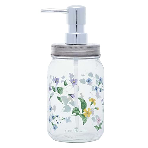 GreenGate Karolina - Dispensador de jabón (cristal), diseño vintage