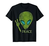 Alien Peace Cool Funny Cute UFO Lover Birthday Gift T-Shirt