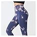 Women's Tie-Dye High-Waist Yoga Sports Leggings Quick-Drying Seamless Fitness Pants Hip Lift Elastic No Embarrassment Lines(CX-CK66-1,Medium)