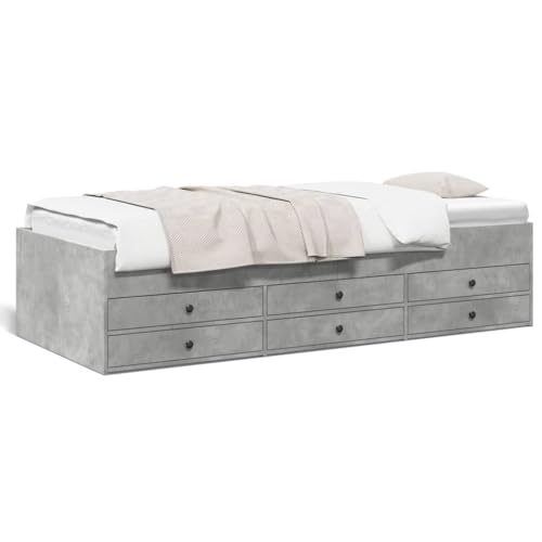 Festnight Tagesbett 100x200 cm Bett Sofabett Einzelbett mit Stauraum Jugendbett mit Schubladen Gästebett Funktionsbett Stauraumbett Bettsofa...