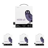 by Amazon Australian Shiraz, Red Wine, 3L Bag in a Box (Pack of 4)