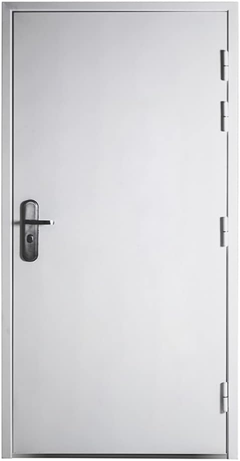 VIZ-PRO Quick Mount Steel Security Door with Frame - Flat White, Left Hinged Outward, 9-12 Point Lock