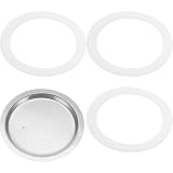 BESPORTBLE Guarnizione Facile da Silicone Inossidabile in Acciaio, Installare e Set di Ricambio per Caffettiera per Filtro Macchina Caffè, per Cucina e Bar