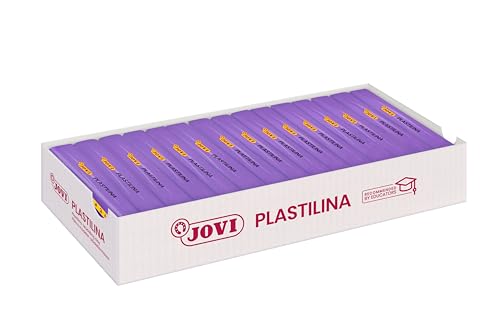 Jovi Caja de plastilina, 15 Pastillas 150 g, Color Lila (7114)