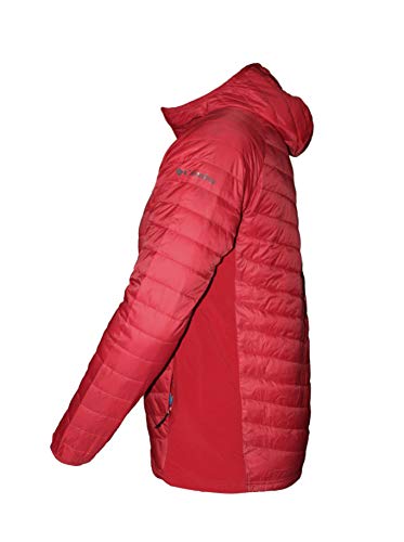 Columbia Men's South Valley Hybrid Hooded Light Full Zip Insulated Jacket (Mountain Red, L)2