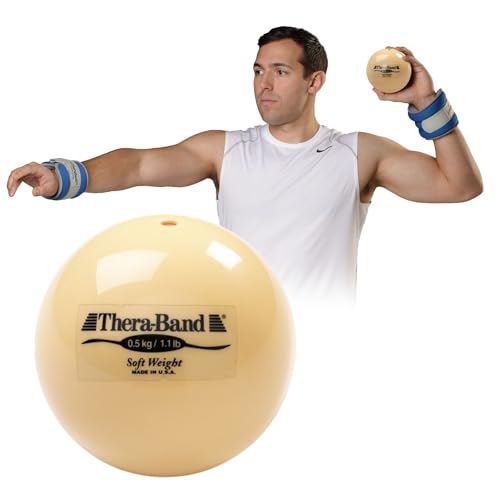 Image of THERABAND Soft Weight 1.1 Lb, Medicine Ball, Weighted Exercise, Tan