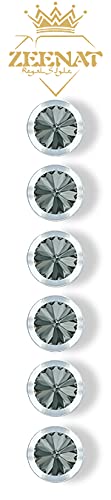 ZEENAT BUTTONS FOR KURTA KURTI STUDDED WITH SWAROVSKI RIVOLI CRYSTAL BLACK DIAMOND