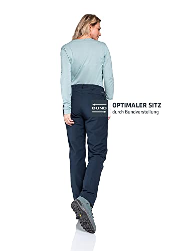 Schöffel Damen Pants Engadin1 Warm L, warme Wanderhose mit 4 Wege-Stretch, robuste Thermohose mit vorgeformtem Knie und verstellbarem Bund, Navy Blazer, 42