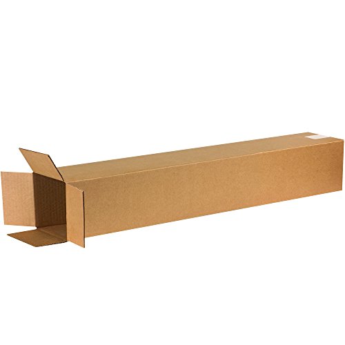 Image of PARTNERS BRAND 6x6x40 Tall Corrugated Boxes, Tall, 6L x 6W x 40H, Pack of 25 | Shipping, Packaging, Moving, Storage Box for Home or Business, Strong Wholesale Bulk Boxes