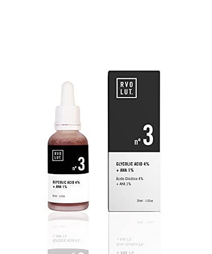 30 ml. Ácido Glicólico 4% + AHA 1% - Quita Manchas 4% Acido Glicolico - Peeling Facial Unificador del Tono - Efecto Piel Suave e Iluminada