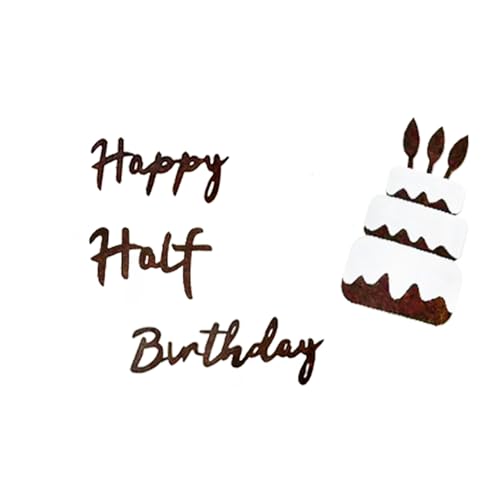 半歳の誕生日飾り紙誕生日飾りかわいい誕生日飾りシンプル森系家庭、友人、同級生、クラスパーティーの男の子、女の子の誕生日飾りに適しています