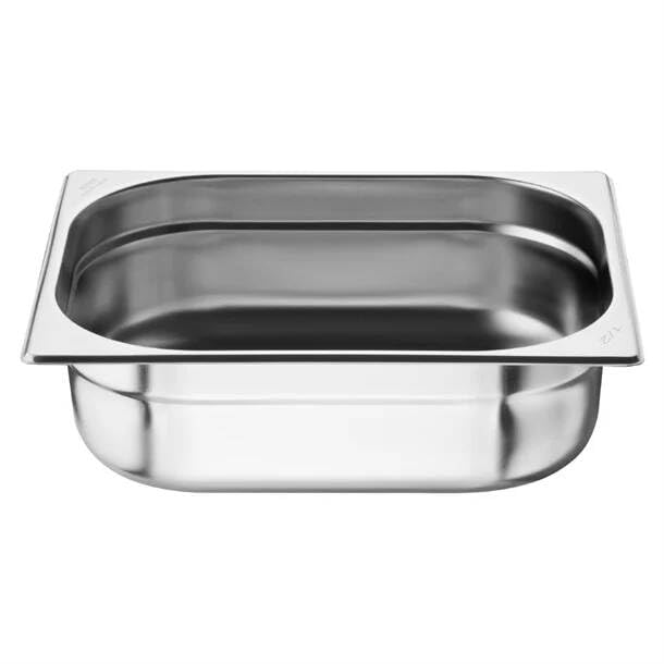 Nisbets Essentials Gastronorm - Vassoio da 1/2 in acciaio INOX, 100 mm