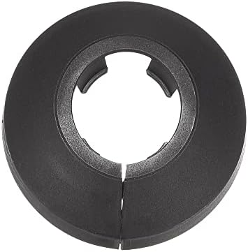 uxcell Pipe Cover Decoration, 16mm PP Plastic Escutcheon Water Pipe Drain Line Cover Black 10pcs — view 3