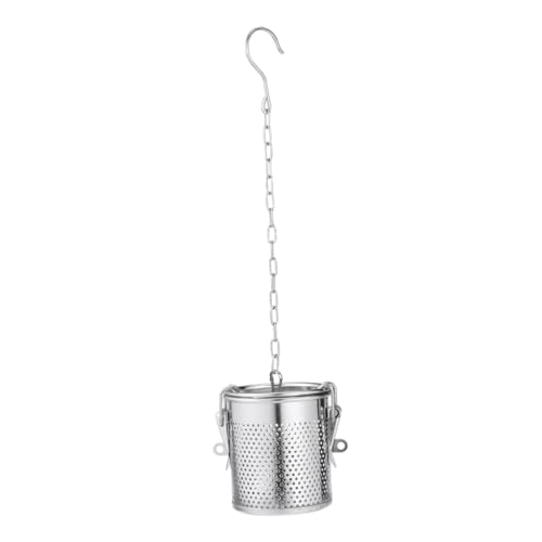PRETYZOOM Soup Ball Strainer Stainless Steel Mesh Strainer Bowl Spice Infuser Cooking Kitchen Gadget Chain