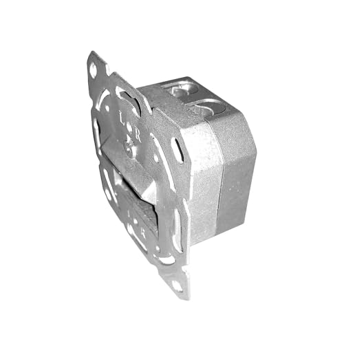 ProfiPatch Netzwerkdose LAN Dose Cat6A 500MHz Unterputz 2X RJ45 Port Anschluss Oben/unten POE CAT7,CAT6A,CAT6,CAT5 geschirmt weiß