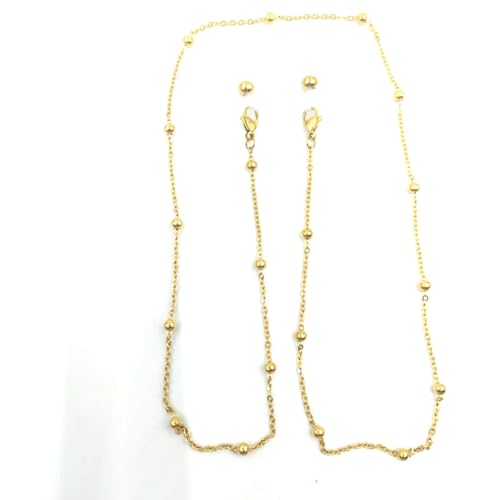 vaturelyric Elegant Gold Sunglasses Chain, Beaded...