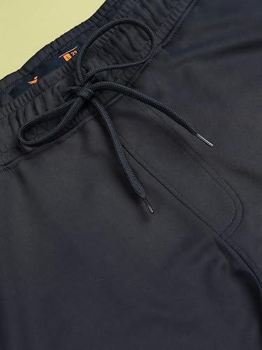 Image of TECHNOSPORT Mens Regular Fit Solid Woven Track Pant for Activewear, Regular Use and Quick Dry, (Non- Stretchable)