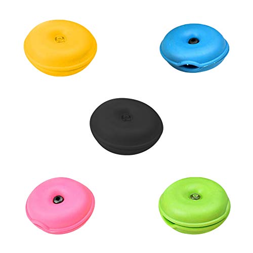 10 Piezas Organizador de Auriculares Cable Devanaderas Organizador de Cable para Guardar Auriculares Cable USB Cable de Alimentación (5 Colores) Cover