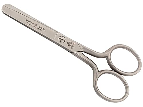 Alpen Taschen-/Kinderschere, Stahl AISI 420 rostfrei, mattiert, abgerundete Spitze, 13.0 cm