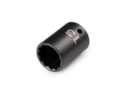 Image of TEKTON 1 /4 Inch Drive x 13 mm Shallow 12-Point Impact Socket | SID02313