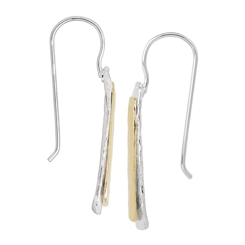 Silpada 'Cimarron Slopes' Two-Tone Tapered Drop Earrings in Sterling Silver & 14K Gold Plate3
