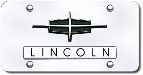 AU-TOMOTIVE GOLD Lincoln Name and Lincoln Logo License Plate