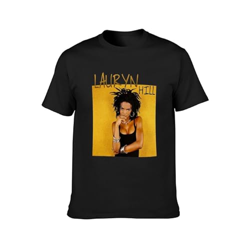 Photo de Lauryn Hill Lauryn Hill Hip Hop Unisex 100% Cotton Short-Sleeve T-Shirts Black XL
