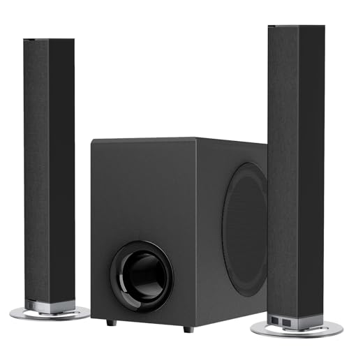 MZEIBO Sound Bar with Subwoofer,120W Soundbar for Smart TV Surround Sound Home Theater System Bluetooth 5.3 Audio Compatible with ARC, AUX, Optical - Image 3