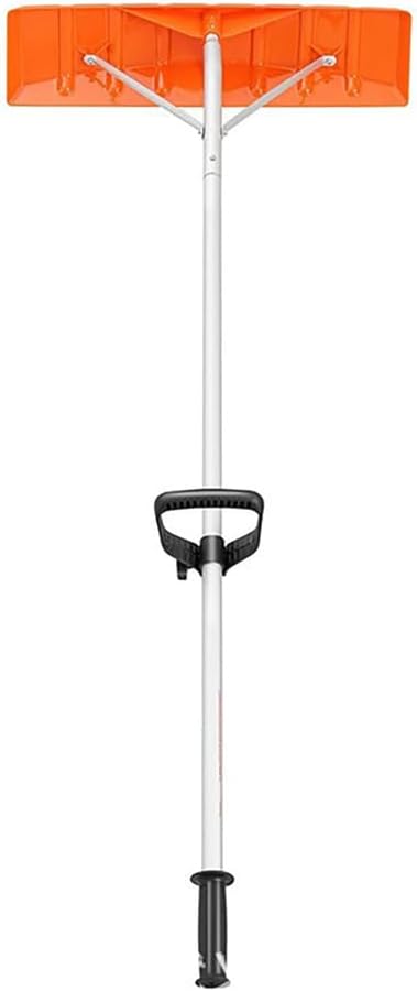 Roof Snow Rake, Aluminium Roof Snow Removal Tool, Roof Shovel, with 148-610cm Telescoping, -20℃ to -30℃, Anti Slip Handle Grip, 27.8mm Pipe, for Outdoor Snows Removal