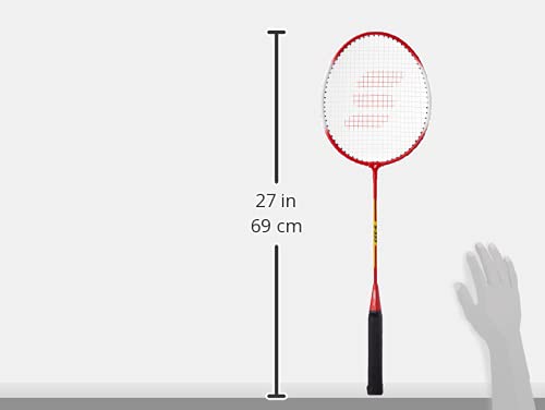 Amazon Brand - Symactive Badminton Kit With 2 Racquets For Intermediate Players And Nylon Shuttles, S333, Multicolor 7 31cK9YgNN3S