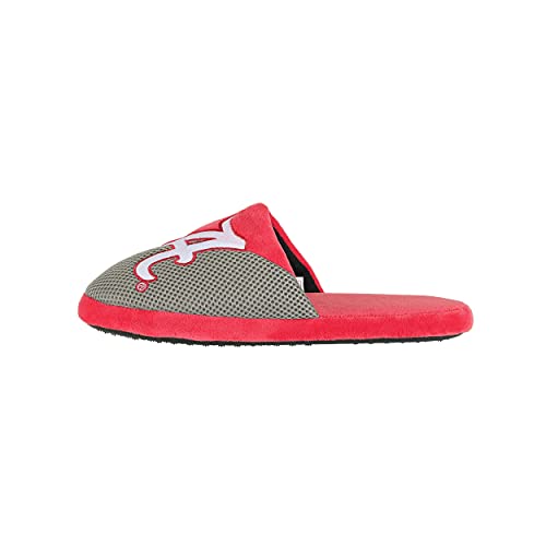 Image of FOCO Oklahoma Sooners NCAA Mens Team Logo Staycation Slippers