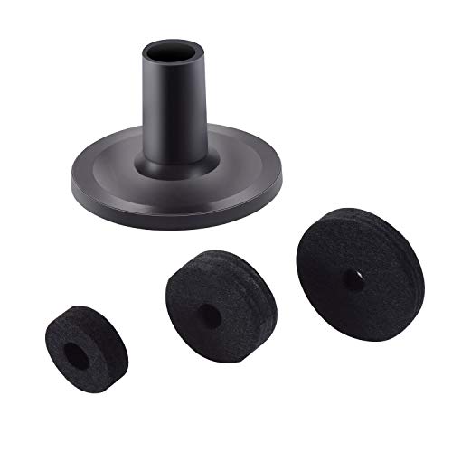 Moochy Kit de bateria para instrumentos musicais Almofadas de feltro Acessórios para bateria antider