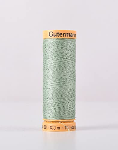 Gutermann hilo de algodón verde 100 m miniatura 1