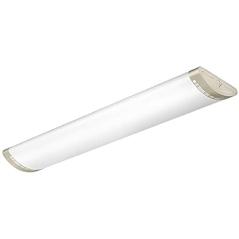 TychoLite Dimmable 4FT LED Kitchen Puff Ceiling Lights, 40W, 4800LM, 4000K, 4 Foot LED Linear Fixture 48 Inch Flush Mount LED Wraparound Shop Light for Garage, Office, Fluorescent Tube Replacement Cover