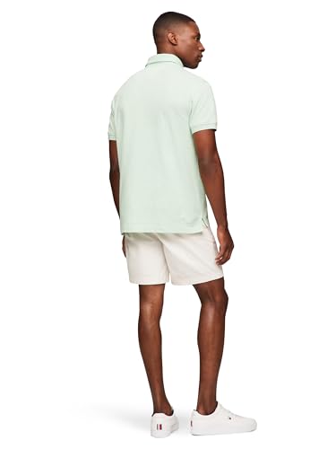 Image of Tommy Hilfiger Men's Short Sleeve Polo Shirts in Classic Fit with Stretch and Organic Pique Cotton
