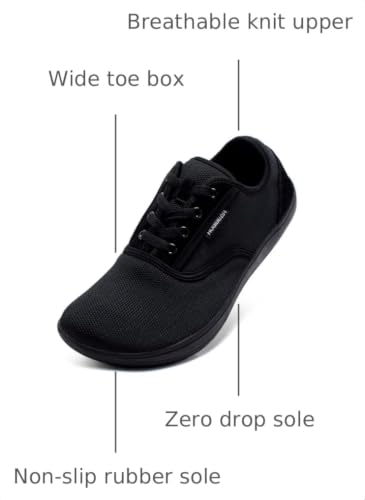 Image of HOBIBEAR Wide-Toe-Box Barefoot Shoes for Mens Womens Minimalist Breathable Trail Running Walking Shoes
